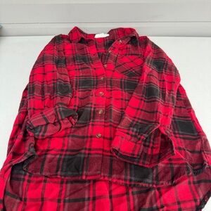 Hippie Rose Red and Black Checkered Shirt